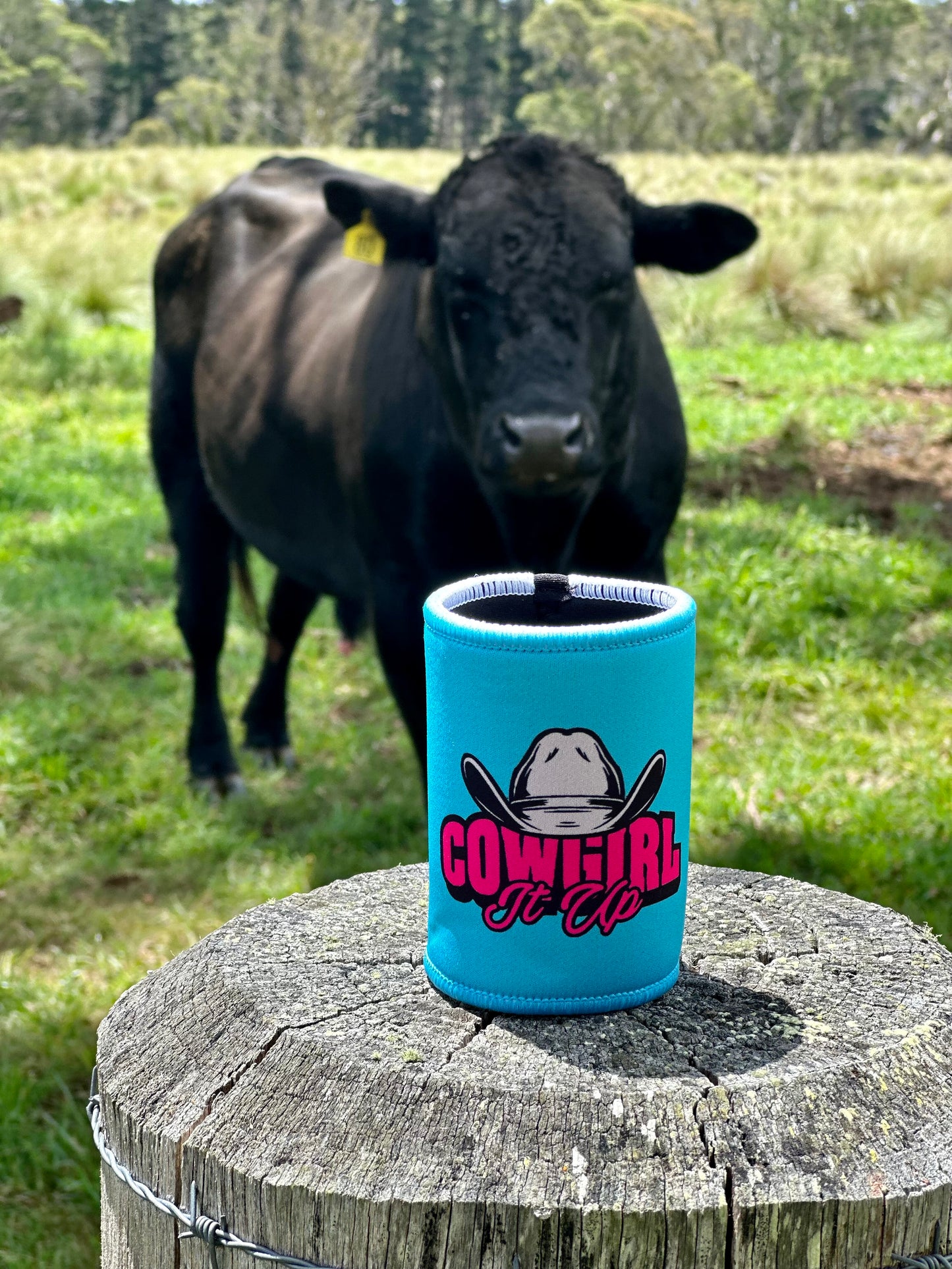 Cowgirl it up stubby cooler