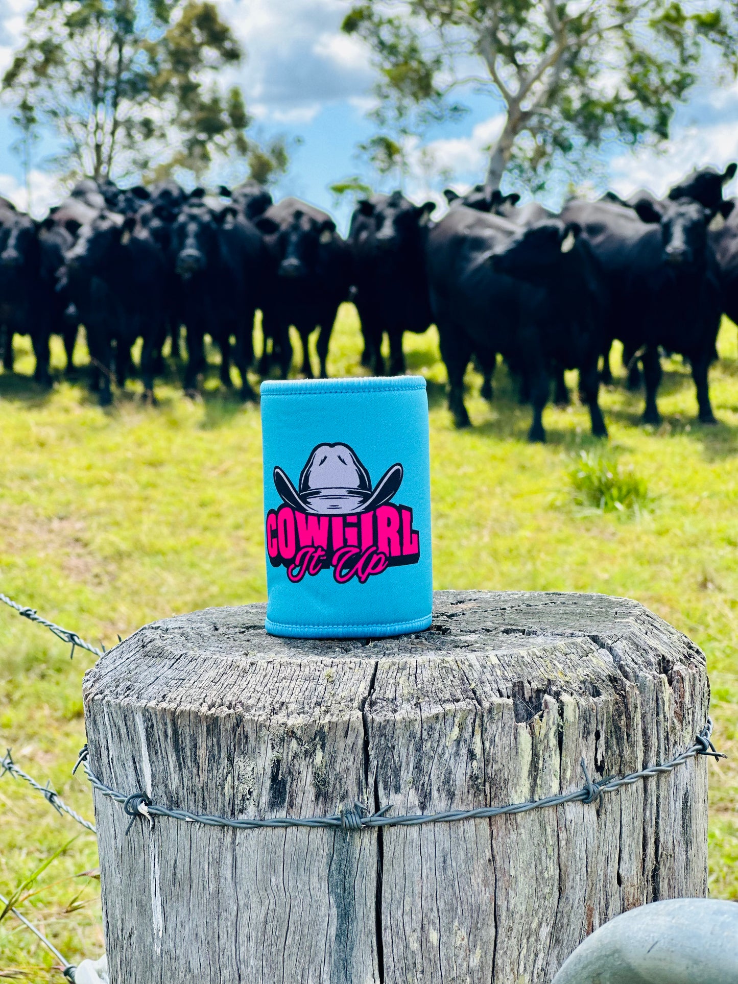 Cowgirl it up stubby cooler
